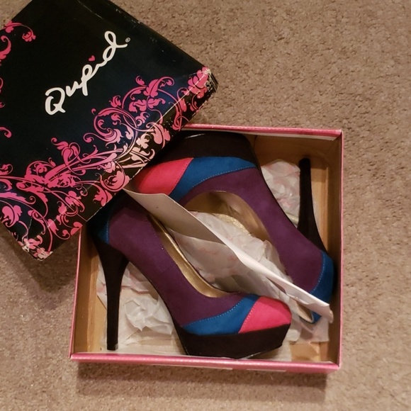 Platform front high heeled shoes - Picture 2 of 5